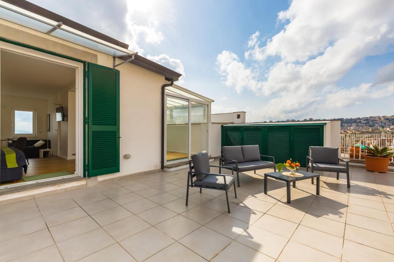 Seaview Terrace 360°& Elegant Loft Apartment Napoli Bagian luar foto